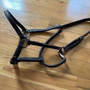 Leather Horse Halter with throatlatch